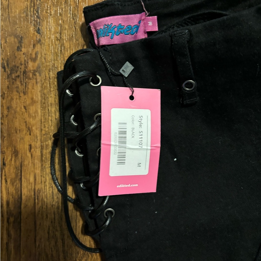 EDIKTED lace up jeans Size Medium